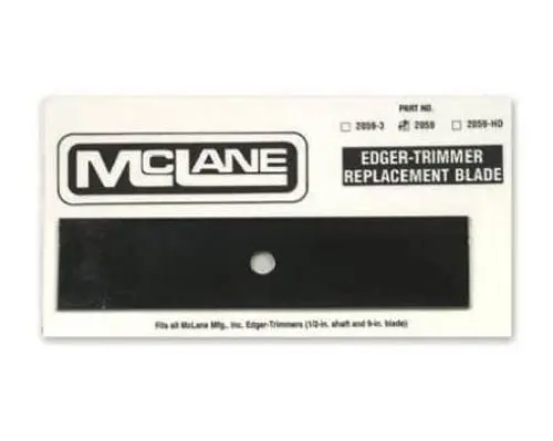 Mclane 2059 Precision Cutting Edger Blade — 2" X 9" Steel Replacement Blade 1