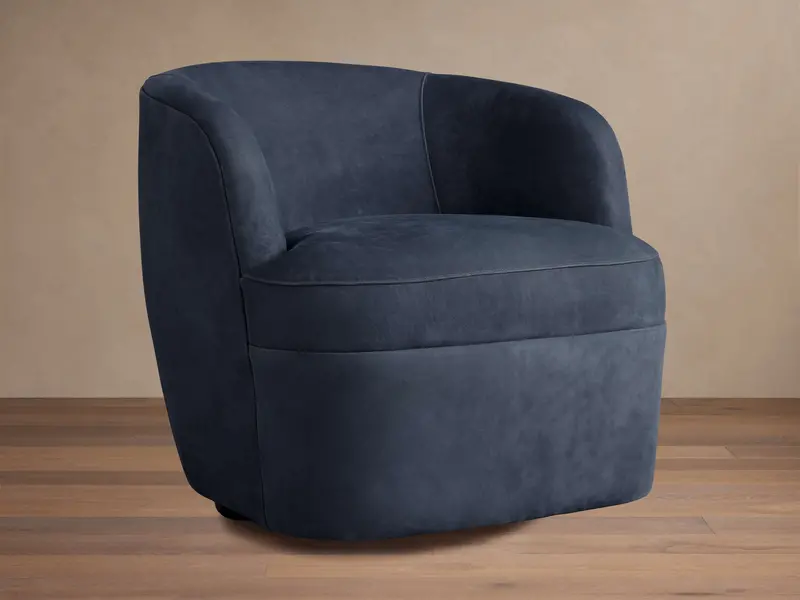 Mercer Swivel Chair – Nubuck Leather Executive Seating 1
