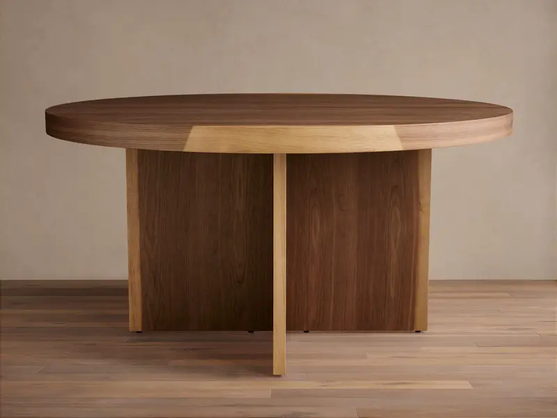 Mihaela Solid Wood 54-Inch Round Dining Table 1