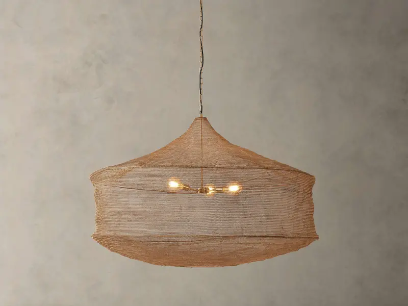 Mirza Metallic Cylinder Pendant Chandelier 1