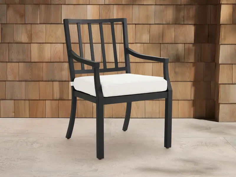Montego Aluminum Outdoor Dining Armchair 1