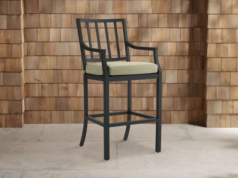 Montego Outdoor Aluminum Bar Stool – Eden Sage 1