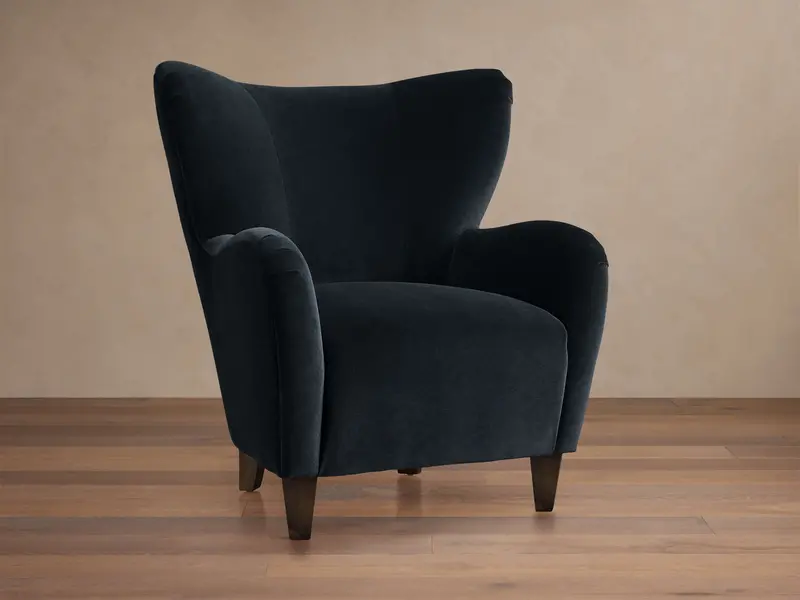Myra Accent Chair – Banks Midnight Fabric 1