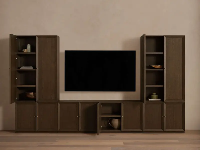 Nason Expandable Media Storage Cabinet System 1