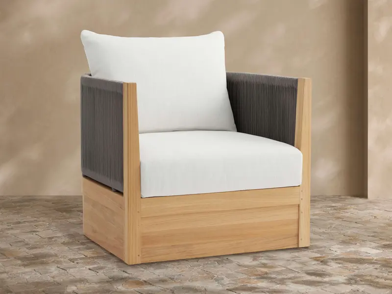 Newport 360° Rotating Outdoor Swivel Armchair 1