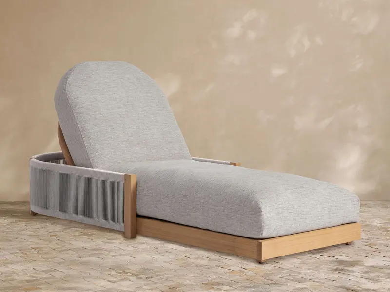 Newport Adjustable Outdoor Chaise Lounge 1