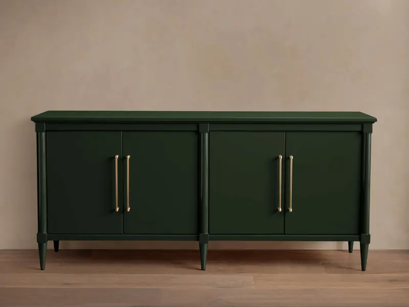 Oakleigh Rustic Sideboard – Reclaimed Wood Accents And Iron Details 1
