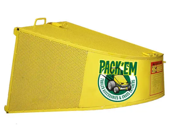Pack’Em Pk-Ex-4 Hammered Steel Grass Catcher – 4.4 Cubic Feet Capacity 1