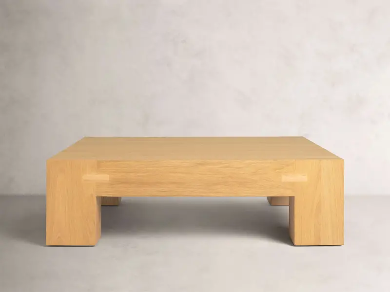 Paxton Solid Wood Coffee Table With Clean Profile 1