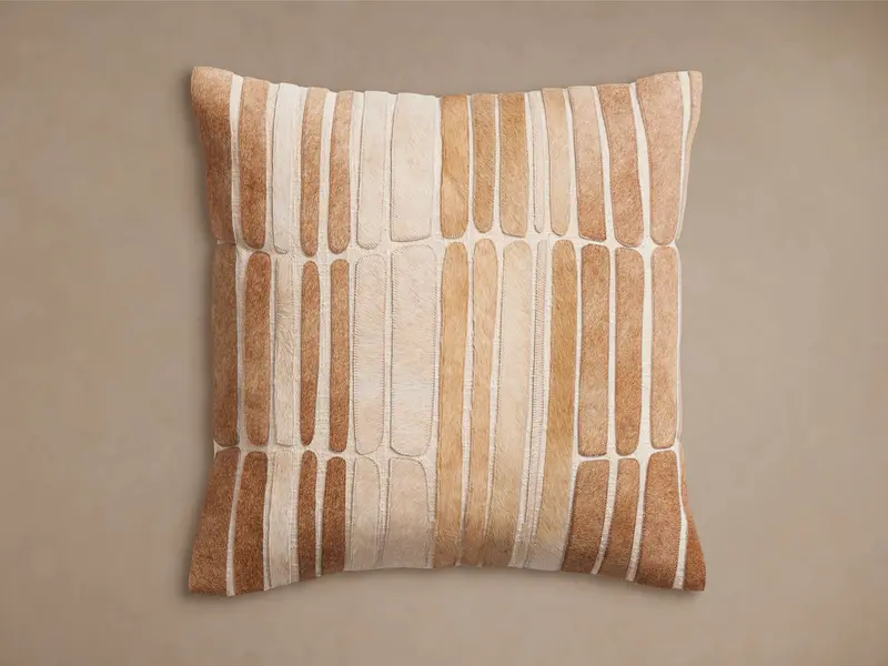 Pieced Hair-On-Hide Accent Pillow 1