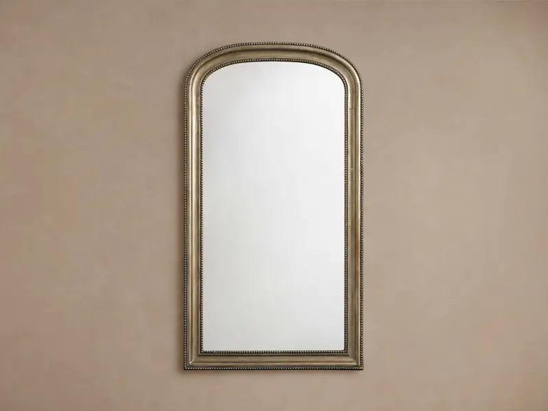 Pierre Circular Wall Mirror – Silver Leaf Finish And Contoured Rim 1
