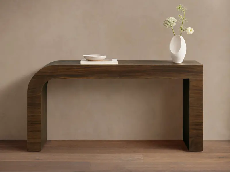 Pliego Slim Console Table With Shelf 1
