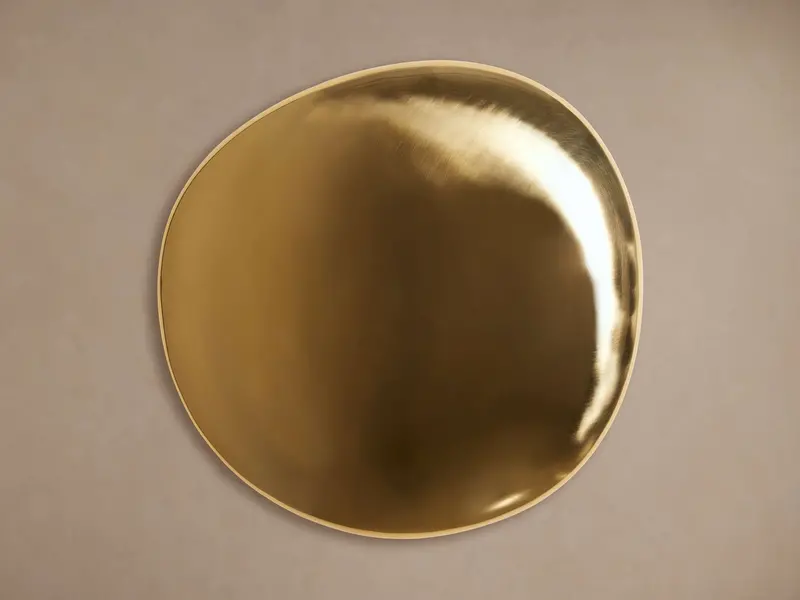 Polished Brass Disc Wall Art 1
