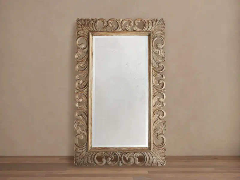 Porter Rustic-Finish Floor Mirror 1