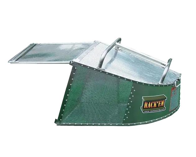Rack'Em Rcmms4 Stainless Steel & Aluminum Multi-Mount Grass Catcher – 4.4 Cu Ft With Swing Door 1