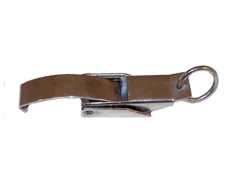 Rack'Em Rlc Chrome-Finished Latch With Finger Ring For Catcher Doors 1