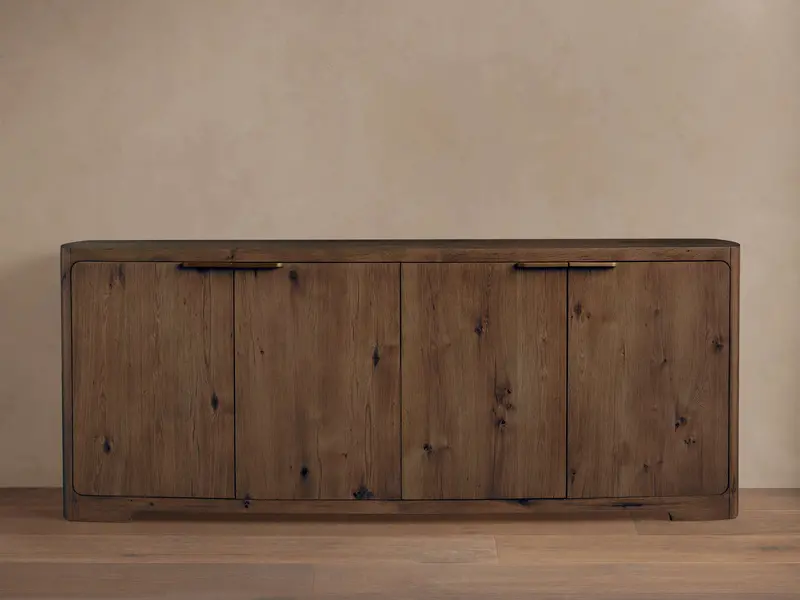 Redding Modern Farmhouse Sideboard With Cabinet Storage 1