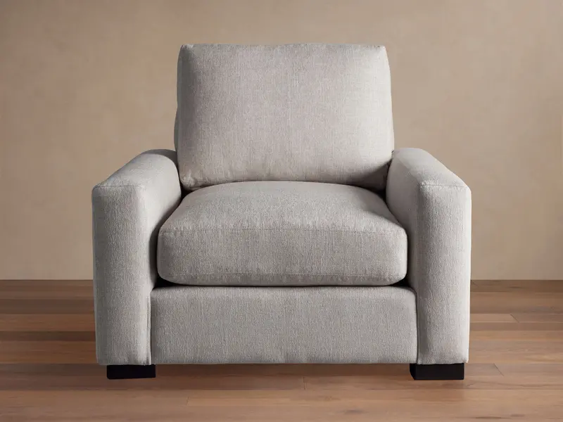 Remington Dining Chair – Wiley Flax Fabric 1