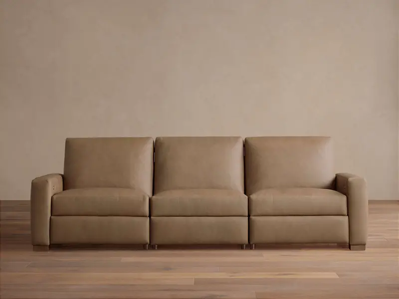 Remington Leather 3-Piece Motion Living Room Sofa 1