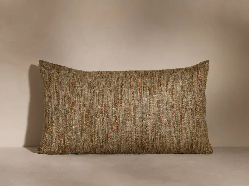 Renata Textured Lumbar Pillow Cover 1