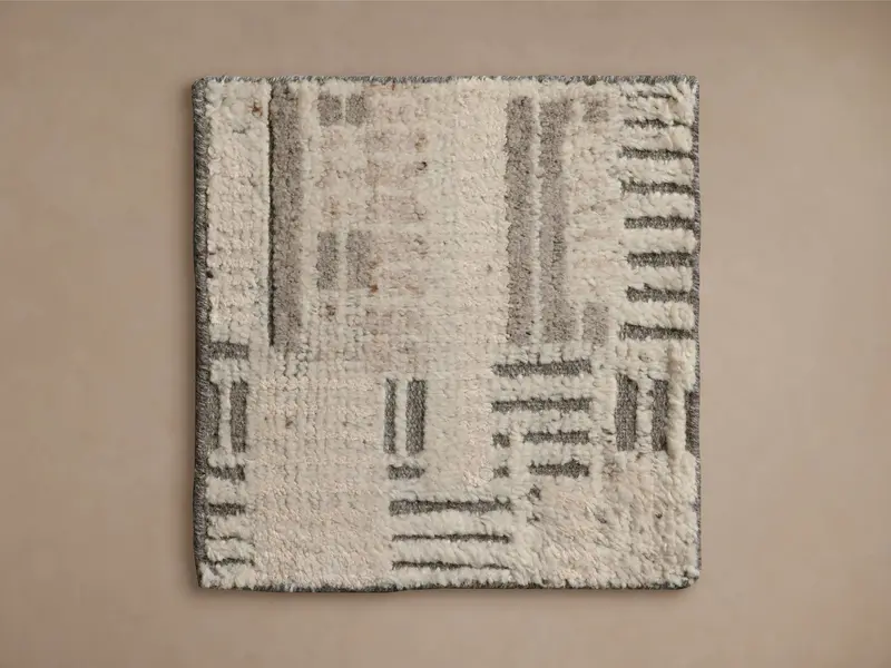 Rex Hand-Knotted Wool Rug Sample 1