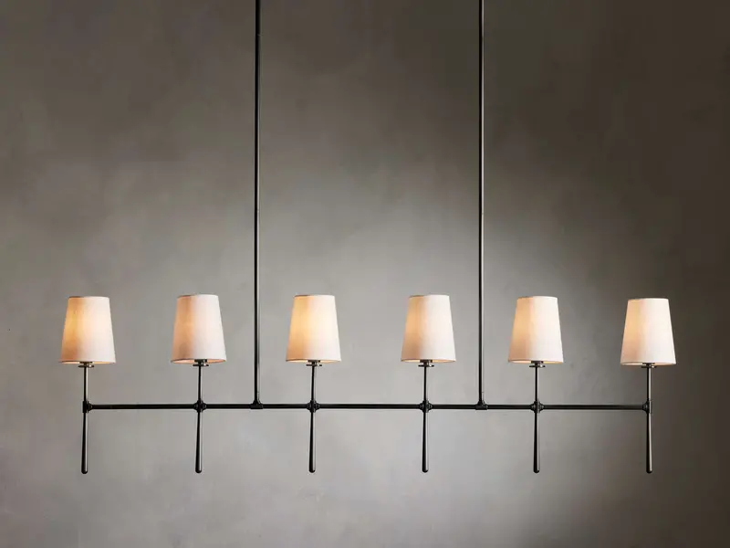 Rhodes 6-Light Modern Linear Chandelier 1
