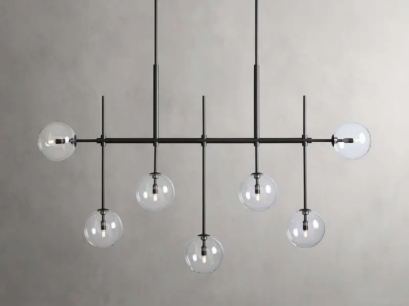 Roscoe 60-Inch Bronze Linear Chandelier 1