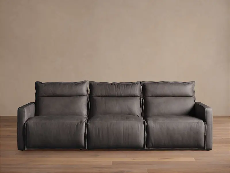 Rowland Leather Modular Motion Sofa (3-Piece) 1