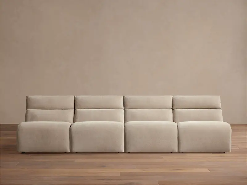 Rowland Tailored Armless Modular Sofa (Four-Piece) 1