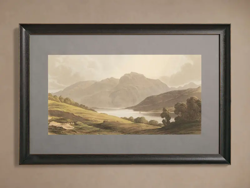 Scottish Highlands Landscape Print – 24-Inch Framed Wall Art 1