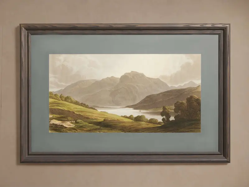 Scottish Highlands Landscape Print – 46-Inch Framed Wall Art 1