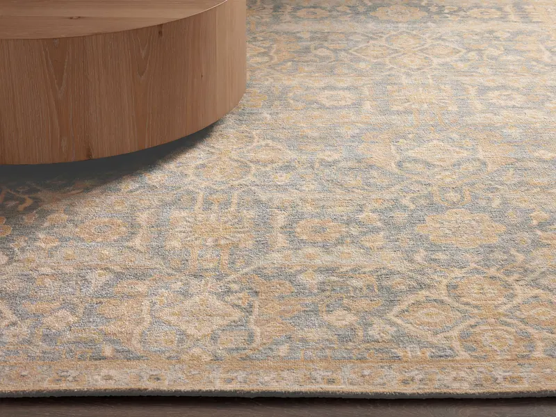Sienna Hand-Knotted Wool Area Rug 1