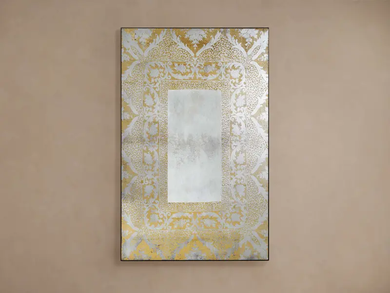 Solange Oval Wall Mirror – Brushed Nickel Frame With Beveled Edge 1