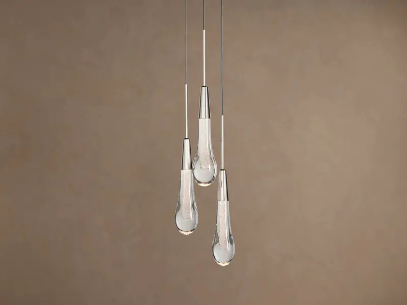 Soltaire Nickel Cluster Pendant Lighting Fixture 1