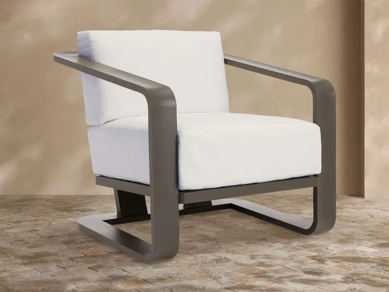 Sonoma All-Weather Aluminum Lounge Chair – Savona Snow 1