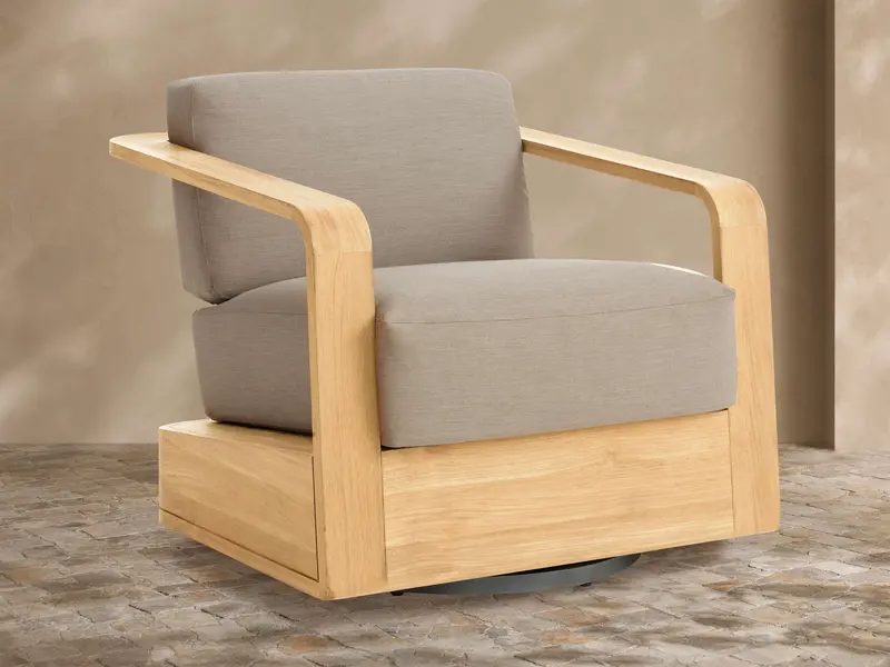 Sonoma Teak Outdoor Swivel Chair 1