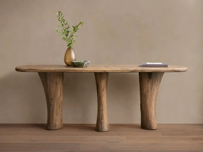 Soumaya Sleek Wooden Console Table 1