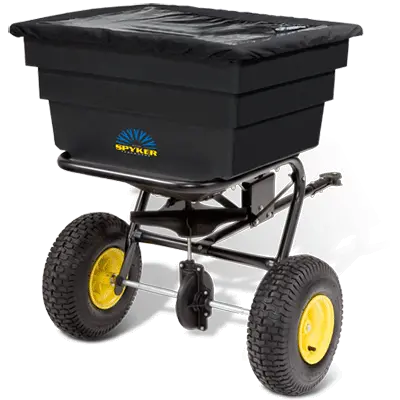 Spyker P30-17520 Commercial Tow-Behind Spreader – 175 Lb Poly Hopper With Painted Frame 1