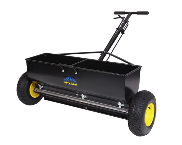 Spyker P70-12010 Heavy-Duty Push Drop Spreader — 120-Pound Steel Hopper With Powder-Coated Frame 1