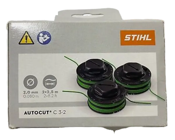 Stihl Autocut C 3-2 Pre-Wound Trimmer Line Spools – 3-Pack, 0.080" Diameter (4009-710-4306) 1