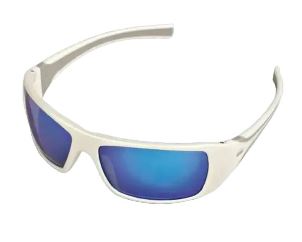 Stihl White Ice Safety Glasses – Blue Mirror Lens For Outdoor Clarity (7010-884-0366) 1