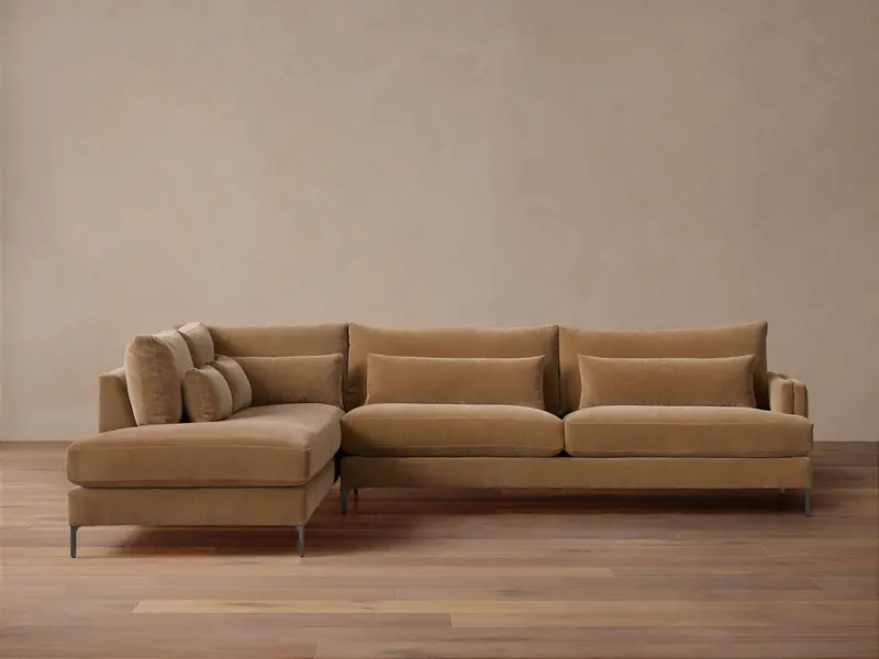 Sumner Two-Section Bumper Modular Sofa 1