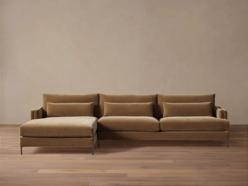 Sumner Two-Section Chaise Lounge Sofa 1