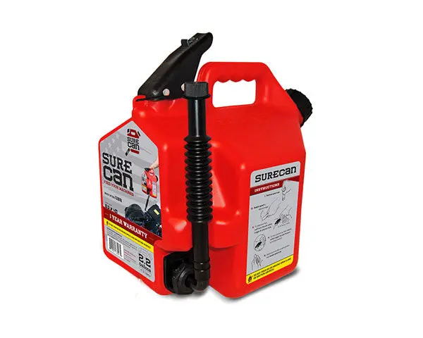 Surecan 2.2-Gallon Portable Gasoline Can – Compact, Secure Pouring Design (Sur2Sfg2) 1