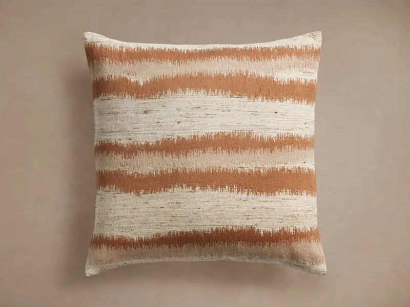 Talara Decorative Pillow Cover In Santal Linen 1