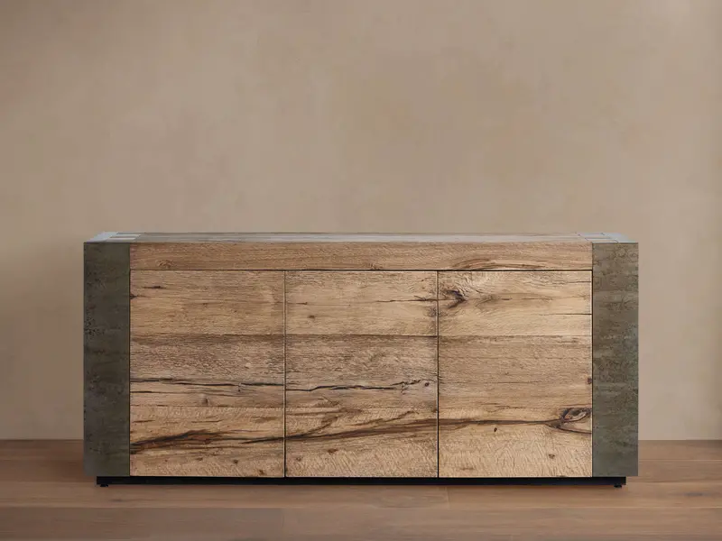 Telluride Rustic Wood Media Console 1