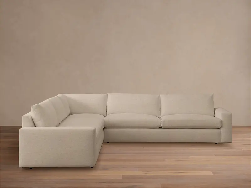 Three-Piece Corner Chaise Sectional Sofa 1