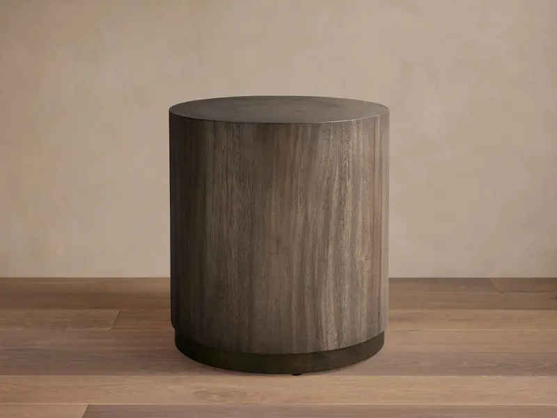 Toluca Round Wood End Table 1