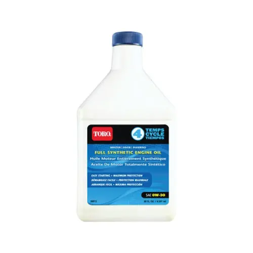 Toro 0W30 Synthetic Winter Motor Oil – Oem-Approved, 20 Oz 1