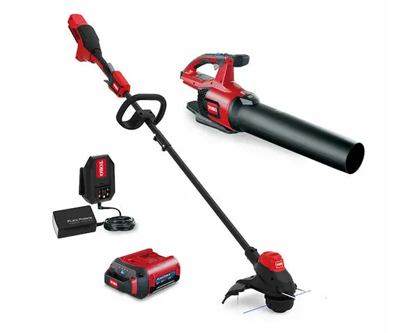 Toro 60V Max 2-Tool Combo – 100 Mph Blower + 13" String Trimmer W/ 2.0Ah Battery (51881) 1